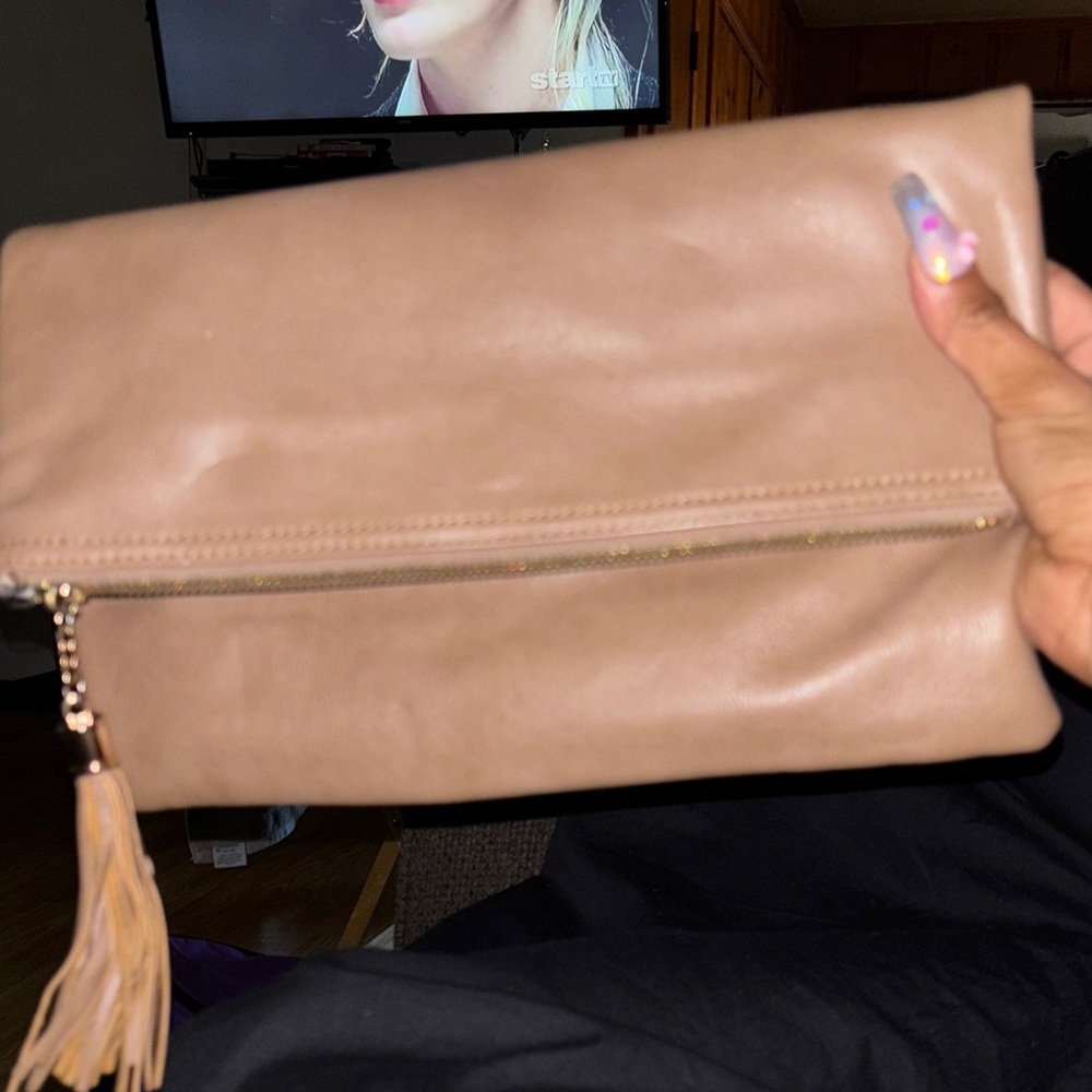 Elegant Tan Clutch Bag